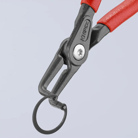 KNIPEX - 48 21 J21 Tools - Precision Circlip Pliers, Internal, 90 Degree Angled, 3/4"-2 3/64" Bore Dia. (4821J21)