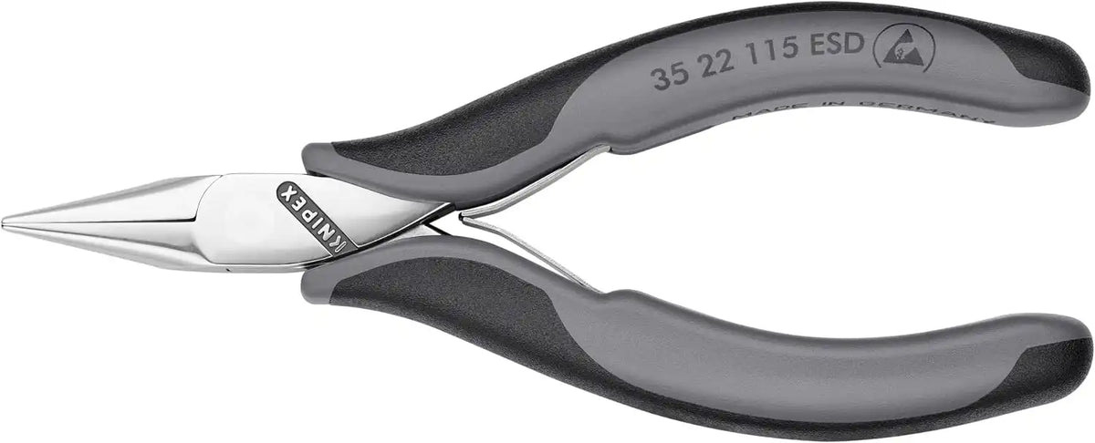 KNIPEX 35-22-115-ESD ESD Precision Electronics Pliers (half-round jaws) - MultiGrip
