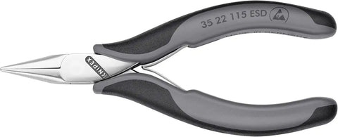 KNIPEX 35-22-115-ESD ESD Precision Electronics Pliers (half-round jaws) - MultiGrip