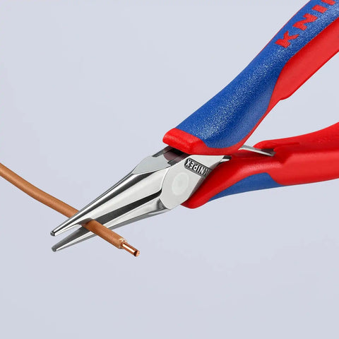 KNIPEX 5-3/4" Electronics Pliers w/Half-Round Jaw, Ergonomic Grip, 3562145
