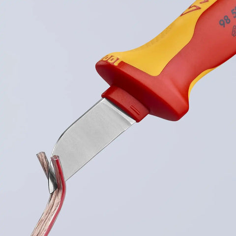 KNIPEX 98 52 1,000V Insulated Cable Knife