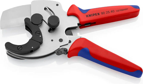KNIPEX Tools - PVC Pipe Cutter, Chrome, Multi-Component (902540)