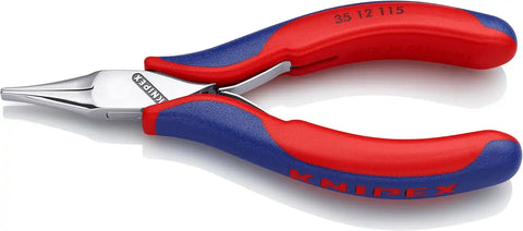 KNIPEX - 35 12 115 Tools - Electronics Pliers With Flat Tips, Multi-Component (3512115), 4.5