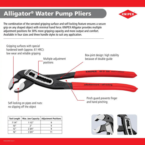Knipex 8801250, 10-Inch Alligator Pliers