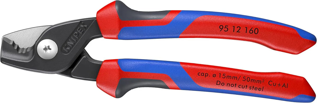 KNIPEX Tools 95 12 160 StepCut Cable Shears, Comfort Grip 6.25-Inch