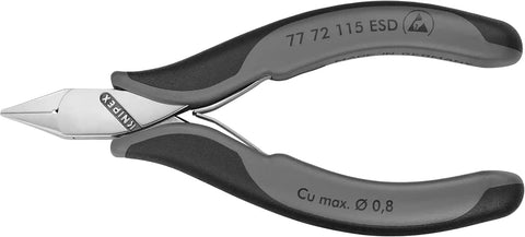 KNIPEX 77 72 115 ESD Electronics Diagonal Cutter Comfort Grip
