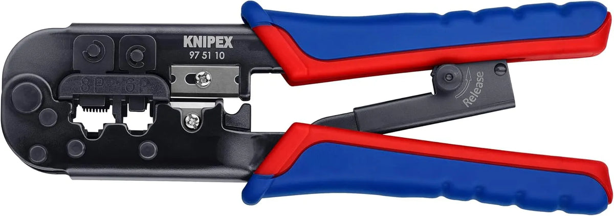 KNIPEX 97 51 10 Western Plug Type Comfort Grip Crimping Pliers