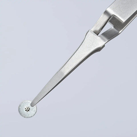 KNIPEX Tools 92 91 01 Premium Stainless Steel Gripping Tweezers-Replaceable Tips, 4-3/4"