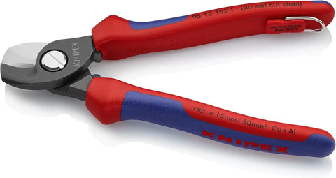 Knipex Tools 95 12 165 T BKA 6 1/2" Cable Shears, Tether Attachment-Comfort Grip,