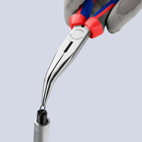 KNIPEX Long Nose 40 Angled Pliers w/Cut