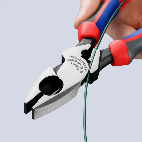 KNIPEX Tools 09 12 240 9.5-Inch Ultra-High Leverage Lineman's Pliers with Fish Tape Puller and Crimper