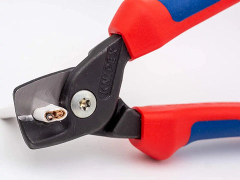 KNIPEX Tools 95 18 160 US StepCut Cable Shears, Insulated Grip 6.25-Inch, Red
