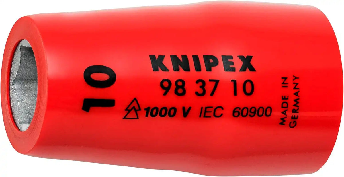 KNIPEX Tools Socket, 3/8 in. Dr, 10mm Hex (983710)