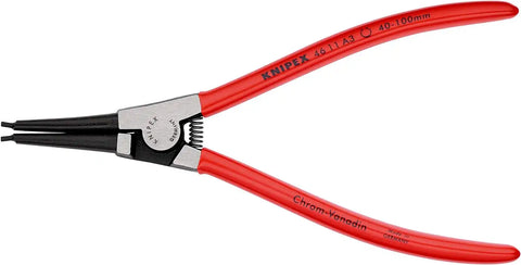 KNIPEX Tools 4611A3 External Straight Retaining Ring Pliers, 8.25-Inch