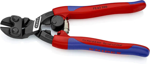 KNIPEX Tools 72 62 200 High Leverage Flush Cutter for Plastic and Soft Metal, 8-Inch