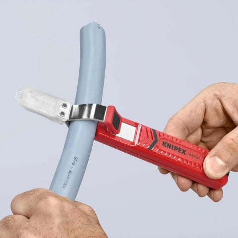 KNIPEX 1620165SB Cable Stripper, 8 to 28mm, 9 In