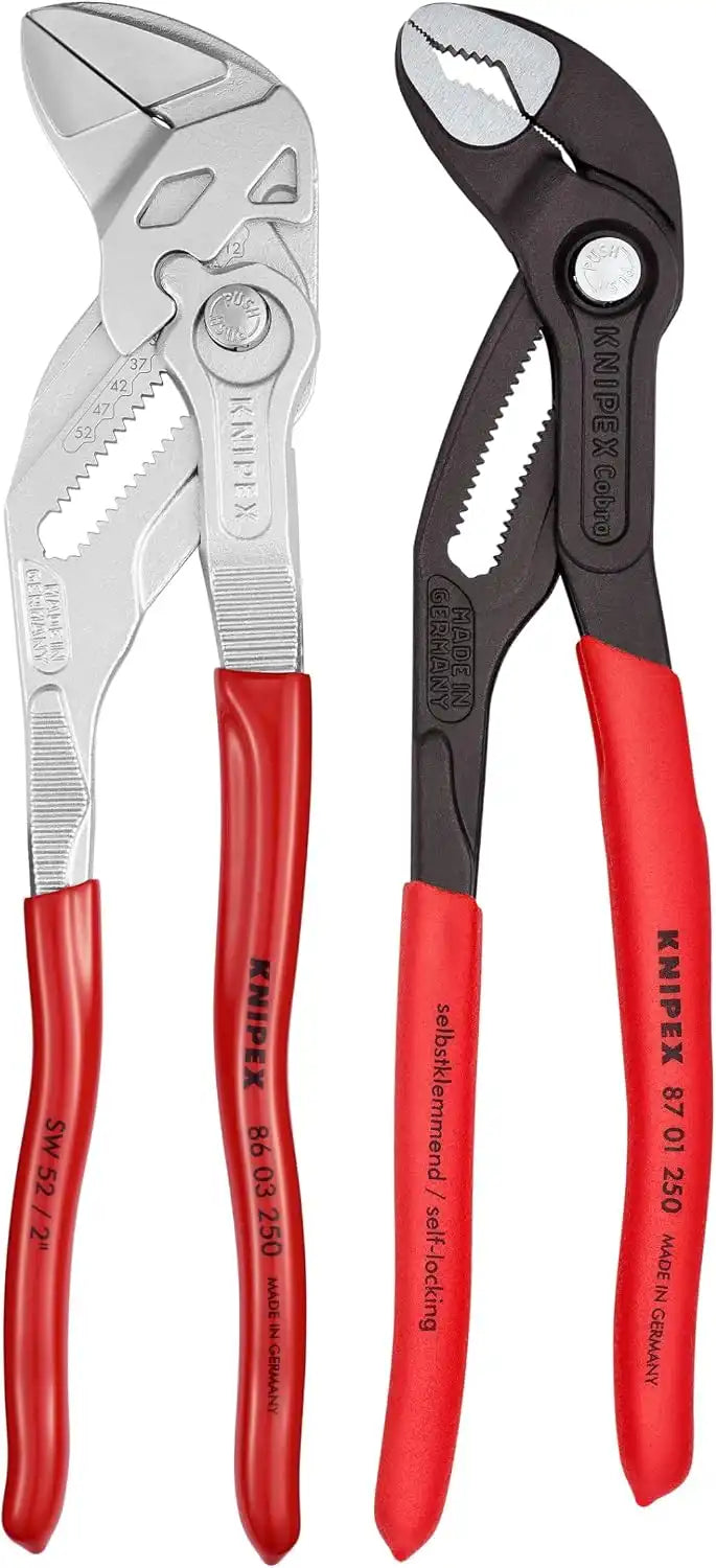 KNIPEX Tools 9K 00 80 147 US 2 Pc 10" Cobra® Water Pump and Pliers Wrench Set