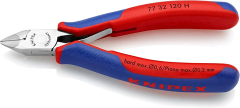 KNIPEX Tools 77 32 120 H Electronics Diagonal Cutters, Carbide Cutting Edges, 4.75-Inch