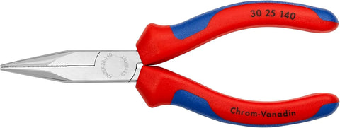 KNIPEX 30 25 140 Comfort Grip Half Round Tips Long Nose Pliers