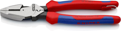 Knipex Tools 09 12 240 T BKA 9 1/4" Ultra-High Leverage Lineman's Pliers with Fish Tape Puller, Crimper, Tether Attachment