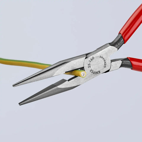 KNIPEX - 25 01 160 Tools - Long Nose Pliers With Cutter (2501160), 6-1/4 inches