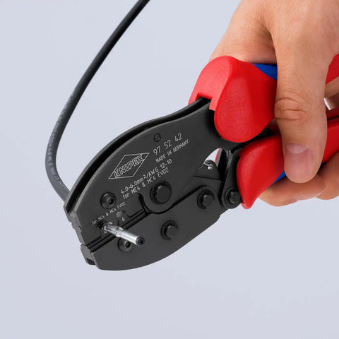 KNIPEX Tools 97 52 42 KNIPEX PreciForce® Crimping Pliers For MC4/MC4 EVO 2, 8-1/2"