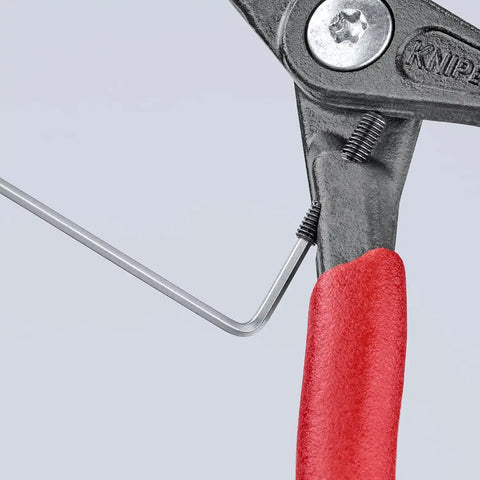 KNIPEX Tools 48 41 J11 Precision Circlip Snap-Ring Pliers with Limiter, Internal 90-Degree Angle
