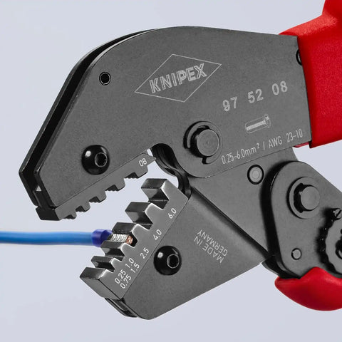 KNIPEX Tools Insulated Crimper, 23-10 AWG, 10 In L