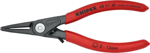 KNIPEX Tools 48 31 J0 Precision Circlip Snap-Ring Pliers with Limiter, Internal Straight