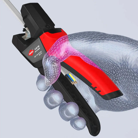 KNIPEX Tools 12 64 180 SBA Automatic Flat Cable Stripper 14-18 AWG, 7-1/4"