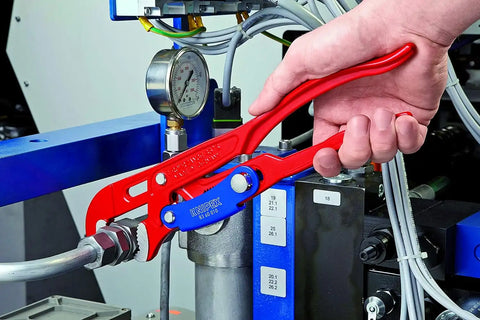 KNIPEX Tools 83 60 010 Swedish Pattern Pipe Wrench-S Shape Fast Adjust, 12.75"