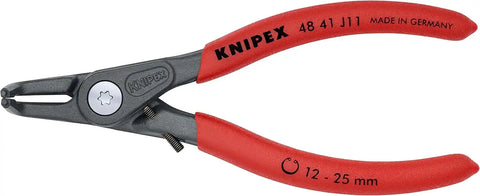 KNIPEX Tools 48 41 J11 Precision Circlip Snap-Ring Pliers with Limiter, Internal 90-Degree Angle