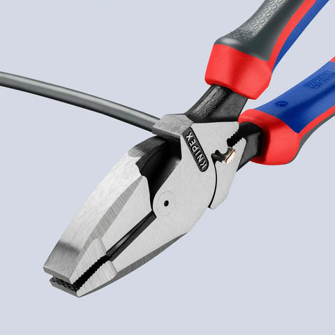 KNIPEX Tools 09 12 240 9.5-Inch Ultra-High Leverage Lineman's Pliers with Fish Tape Puller and Crimper