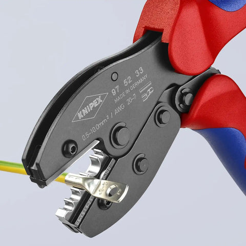 KNIPEX 20-7 AWG Knipex PreciForce Crimping Pliers, Plastic Grips - 975233