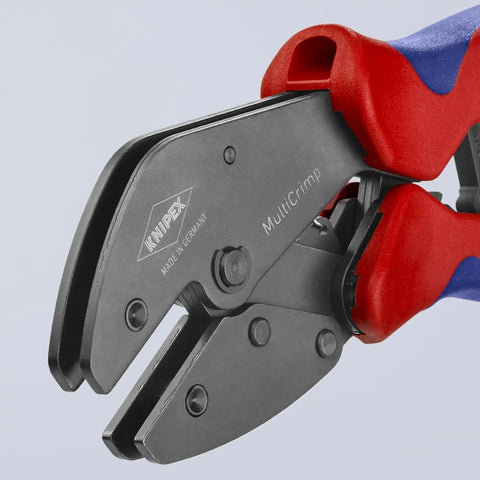 Knipex Tools 97 33 01 MultiCrimp Pliers and Quick Changer Magazine with 3-Interchangeable Crimping Dies