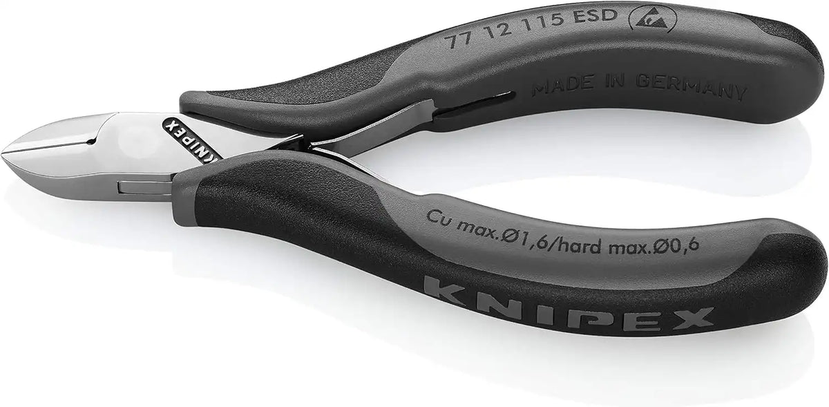 KNIPEX 77 12 115 Comfort Grip ESD Electronics Diagonal Cutters