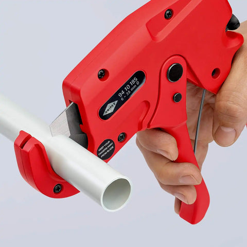 KNIPEX 94 10 185 Pistol Grip Plastic Pipe Cutter