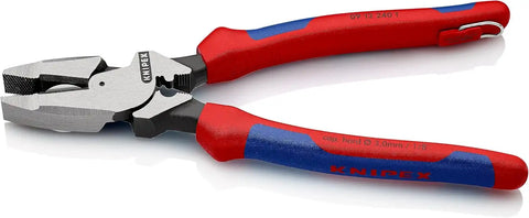 Knipex Tools 09 12 240 T BKA 9 1/4" Ultra-High Leverage Lineman's Pliers with Fish Tape Puller, Crimper, Tether Attachment