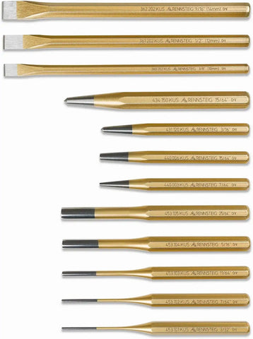 Rennsteig 9R 400 012 12 Pc Punch and Chisel Set