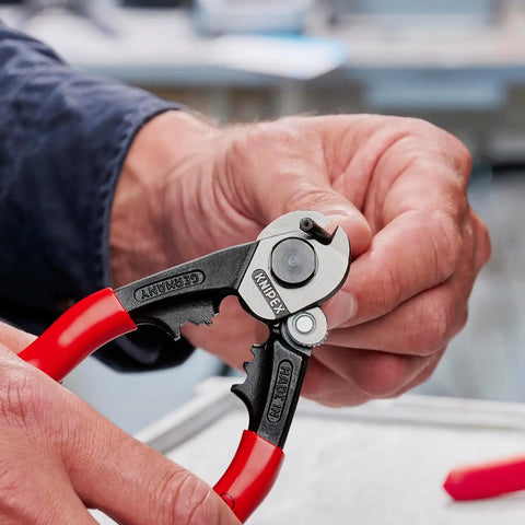 KNIPEX 95 61 190 SBA Wire Rope Cutters | wire-cutters