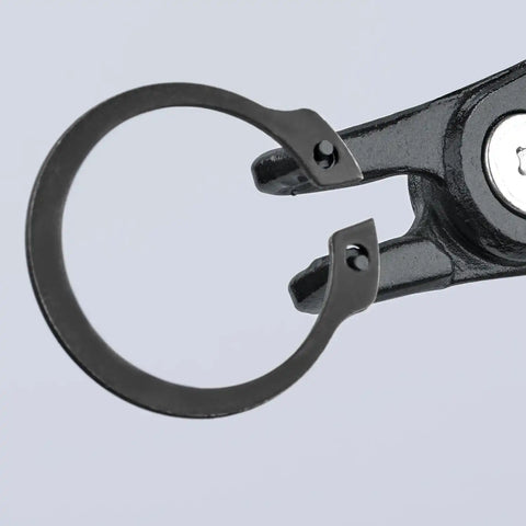 KNIPEX Tools 49 41 A11 Precision Circlip Snap-Ring Pliers with Limiter, External 90-Degree Angle