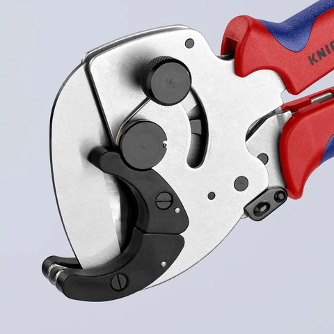 KNIPEX Tools - PVC Pipe Cutter, Chrome, Multi-Component (902540)