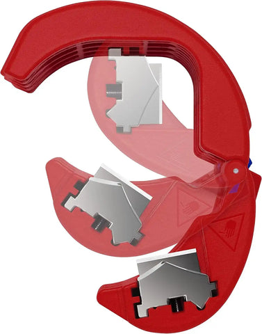KNIPEX Tools BiX Pipe Cutter, 2-3/4", Red/Blue