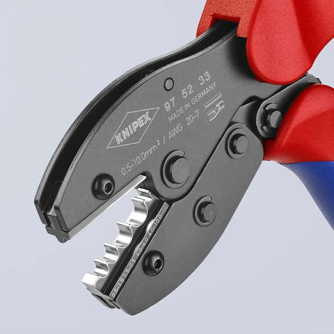 KNIPEX 20-7 AWG Knipex PreciForce Crimping Pliers, Plastic Grips - 975233