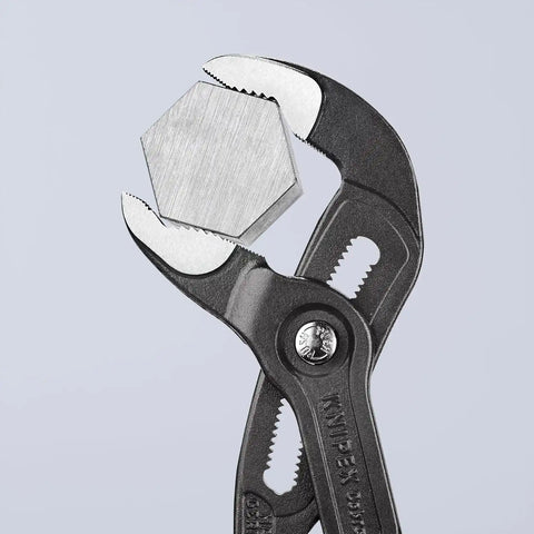 KNIPEX - 87 02 300 T BKA Tools - Cobra Water Pump Pliers, Multi-Component, Tethered Attachment (8702300TBKA)