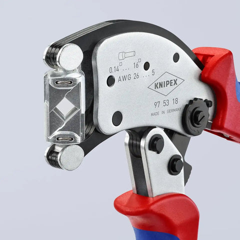 Knipex Tools 97 53 18 Self-Adjusting Crimping Pliers