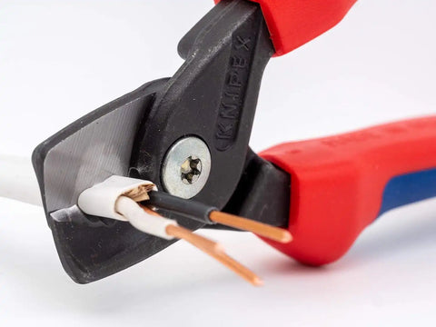 KNIPEX Tools 95 18 160 US StepCut Cable Shears, Insulated Grip 6.25-Inch, Red