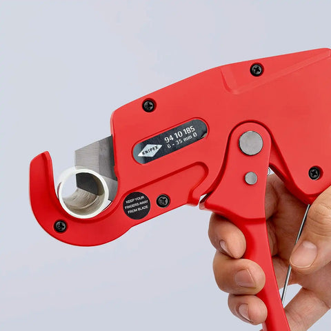 KNIPEX 94 10 185 Pistol Grip Plastic Pipe Cutter