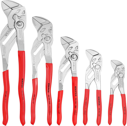 KNIPEX Tools 00 19 55 S4 Pliers Wrench 5Piece Set with Tool Pouch
