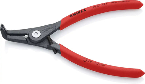 KNIPEX Tools 49 41 A21 Precision Circlip Snap-Ring Pliers with Limiter, External 90-Degree Angle